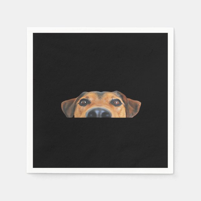 Peekaboo Dog Napkin (Front)
