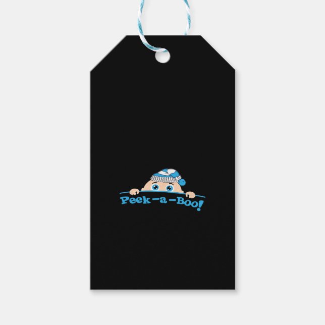 Peekaboo  Fitted Gift Tags (Front)