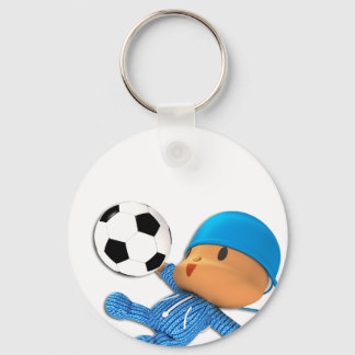 Peekaboo football key ring