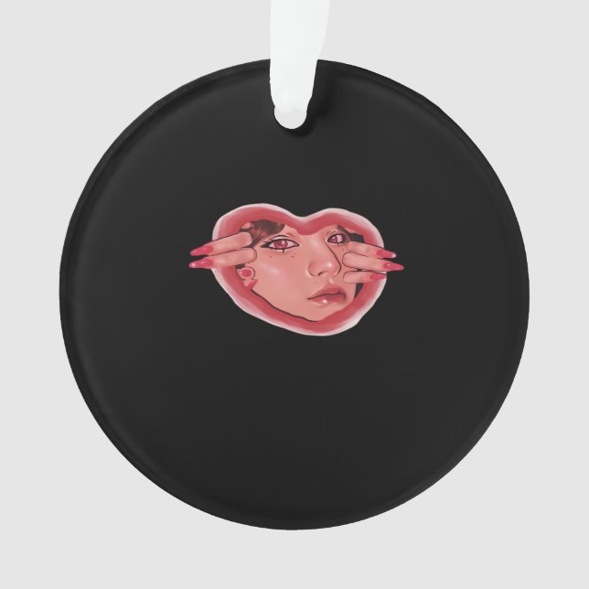 Peekaboo For Halloween Design Ornament (Front)