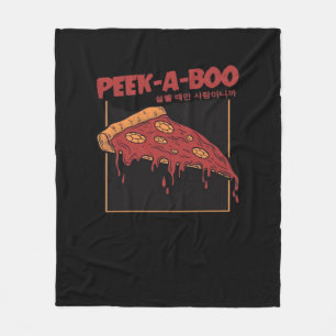 Peekaboo Funny Quote Fleece Blanket