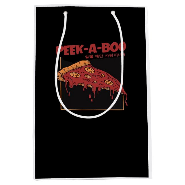Peekaboo Funny Quote Medium Gift Bag (Front)