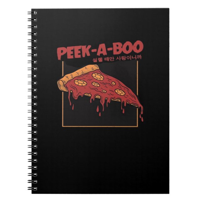 Peekaboo Funny Quote Notebook (Front)