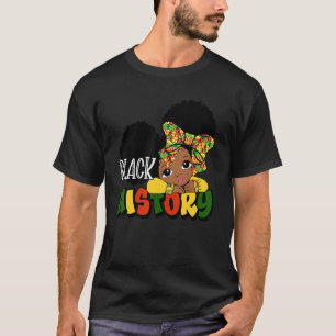 Peekaboo Girl  Black History Little Melanin Queen T-Shirt