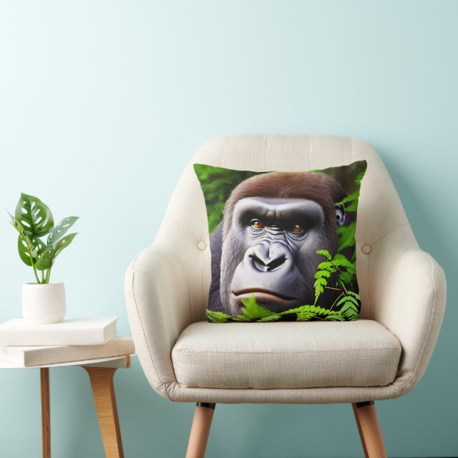 Peekaboo Gorilla, Cushion (Chair)