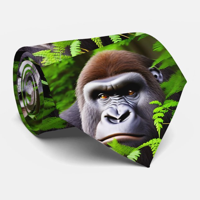 Peekaboo Gorilla, Neck Tie (Rolled)