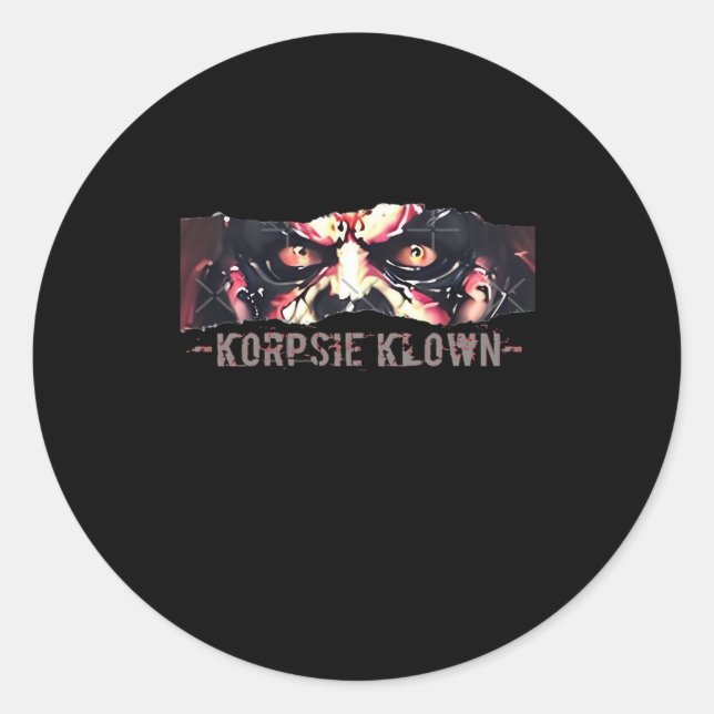 Peekaboo Graphic Autumn Vibes Classic Round Sticker (Front)