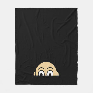 Peekaboo Graphic Basic Quote Fleece Blanket