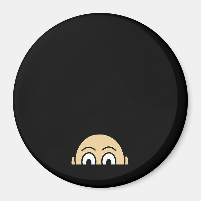 Peekaboo Graphic Basic Quote Magnet (Front)