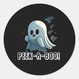 Peekaboo Halloween Edition Classic Round Sticker