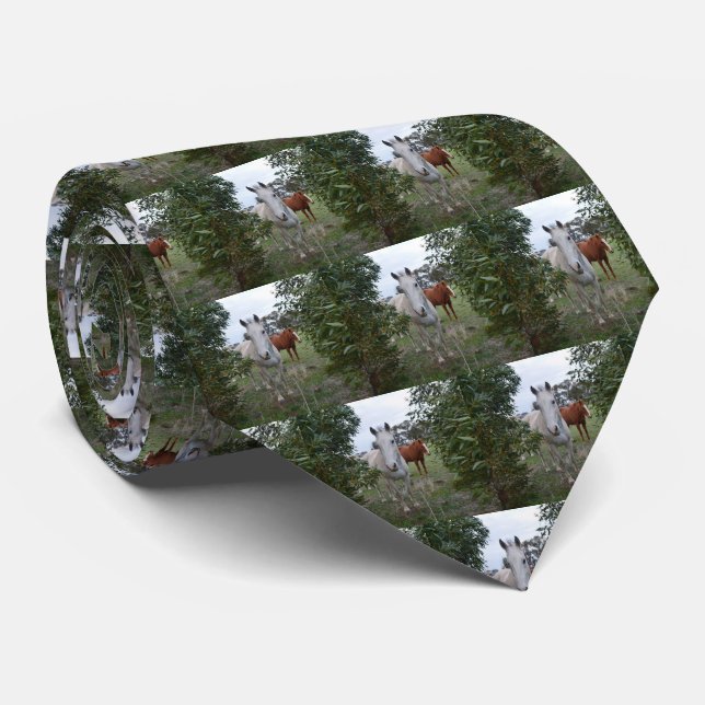 Peekaboo Horses, Tie (Rolled)