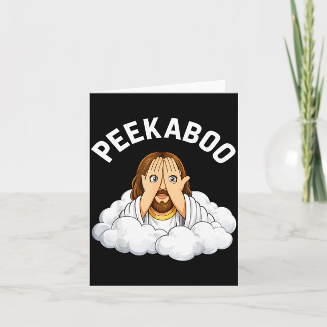 Peekaboo jesus  card (Front)