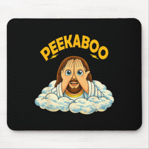Peekaboo Jesus Mouse Mat