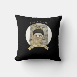 Peekaboo Meme Design For Halloween Cushion