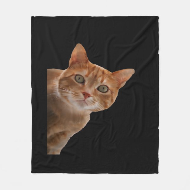 Peekaboo- Painting Fleece Blanket (Front)
