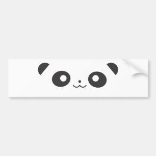 Peekaboo Panda Bumper Sticker