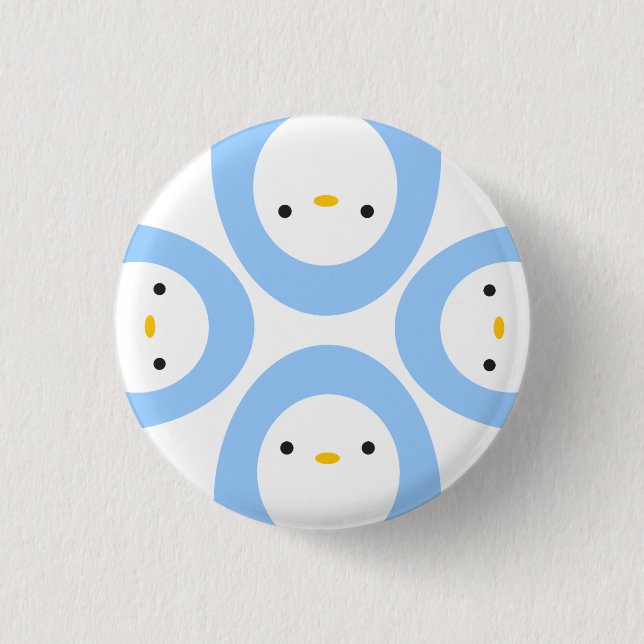 Peekaboo Penguins 3 Cm Round Badge (Front)