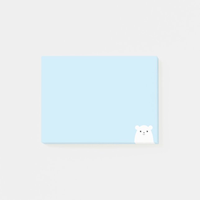 Peekaboo Polar Bear Post-it Notes (Front)
