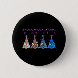Peekaboo Reindeer Classic 6 Cm Round Badge