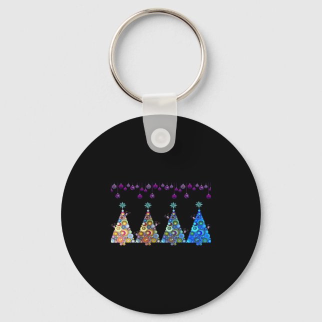 Peekaboo Reindeer Classic Key Ring (Front)