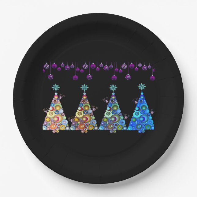 Peekaboo Reindeer Classic Paper Plate (Front)
