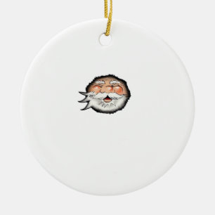 Peekaboo Santa Classic Ceramic Tree Decoration