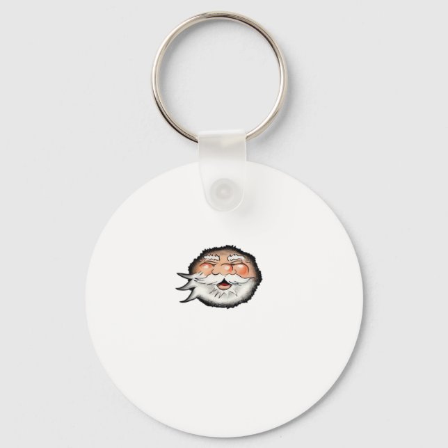 Peekaboo Santa Classic Key Ring (Front)