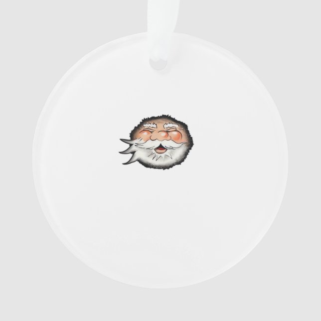 Peekaboo Santa Classic Ornament (Front)