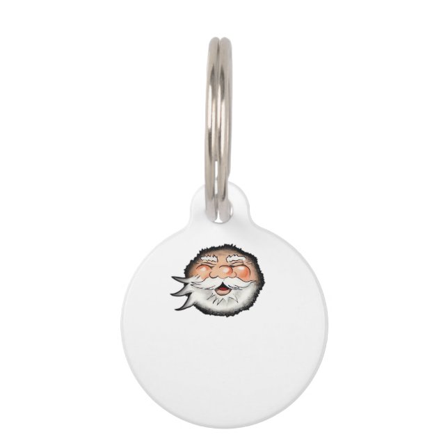 Peekaboo Santa Classic Pet Tag (Front)