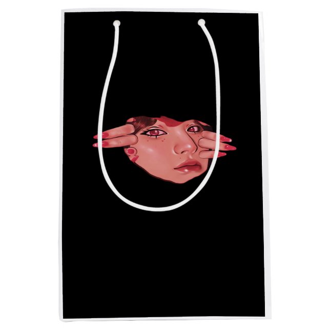 Peekaboo – Sloth Design Vibes Medium Gift Bag (Front)