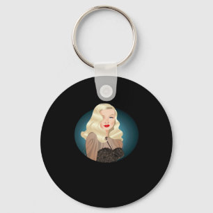 Peekaboo Spooky Quote Key Ring