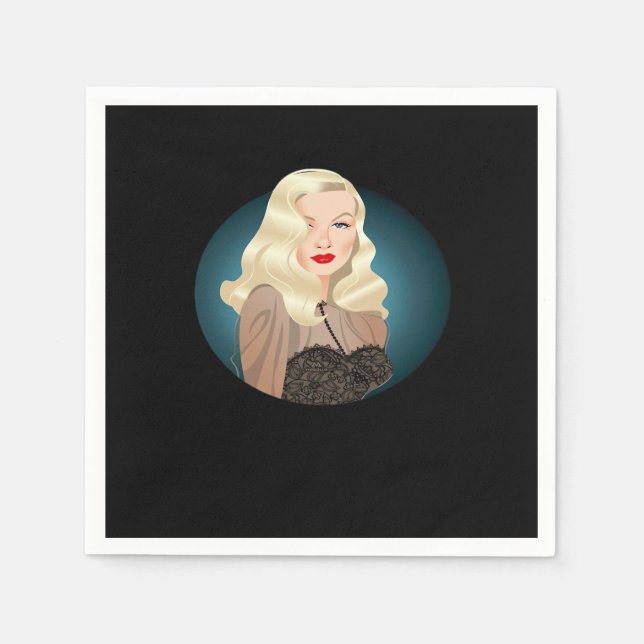 Peekaboo Spooky Quote Napkin (Front)