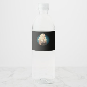 Peekaboo Spooky Quote Water Bottle Label