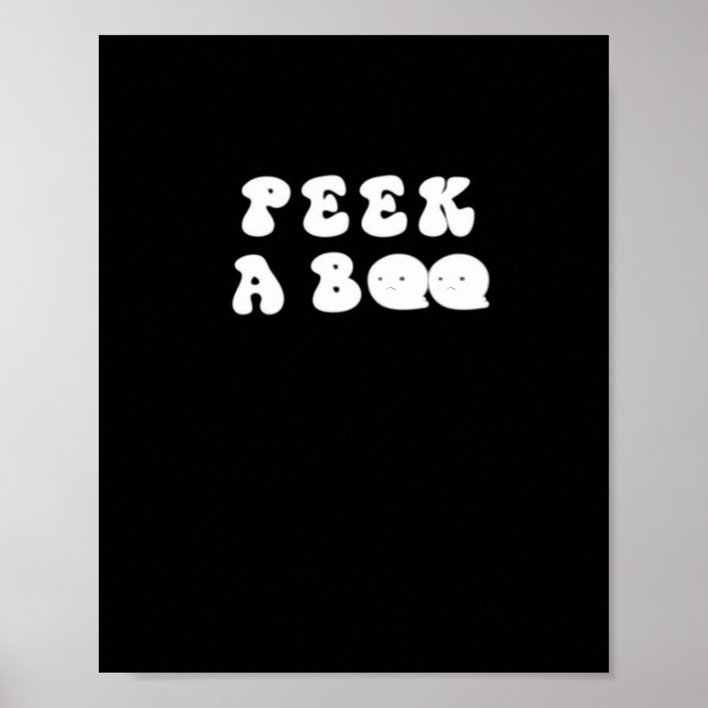 Peekaboo Spooky Slogan Poster (Front)