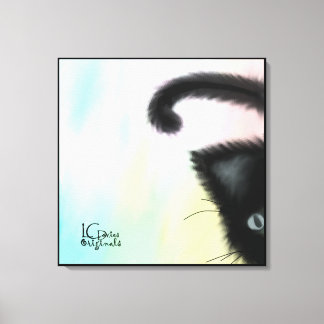 Peekaboo Stretched Canvas Print