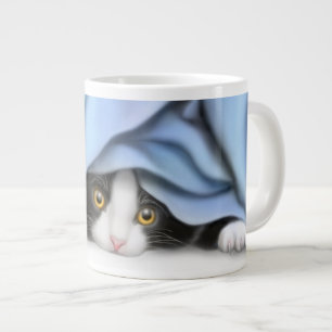 Peekaboo Tuxedo Kitten Speciality Mugs