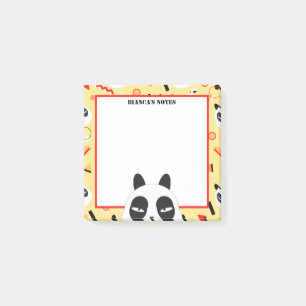 Peekaboo Yellow Panda Bear Post-it Notes