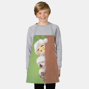 Peeking Animals Trio Apron