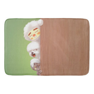 Peeking Animals Trio Bath Mat