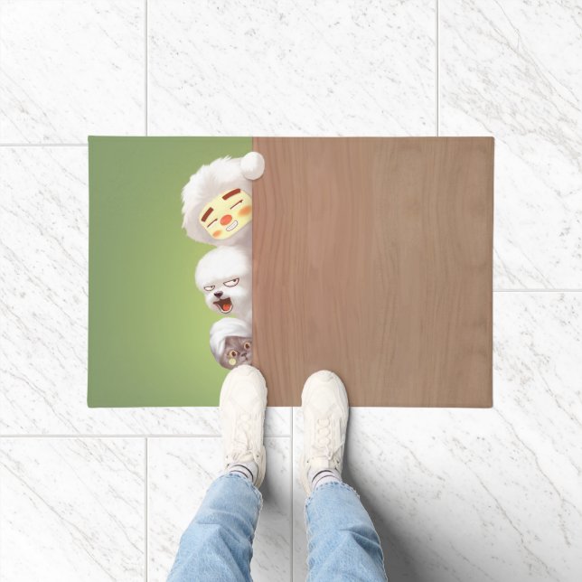 Peeking Animals Trio Doormat (Indoor)
