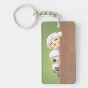 Peeking Animals Trio Key Ring