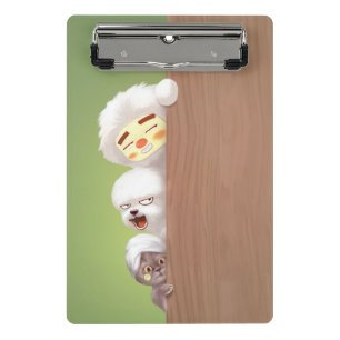 Peeking Animals Trio Mini Clipboard
