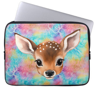 Peeking Baby Deer Water Bottle Laptop Sleeve