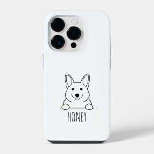 Peeking Beagle Cute Custom Name Phone Case