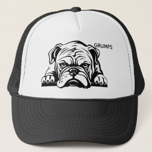 Peeking Bulldog Trucker Hat