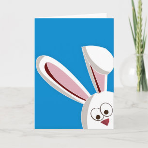 Peeking Bunny Holiday Card