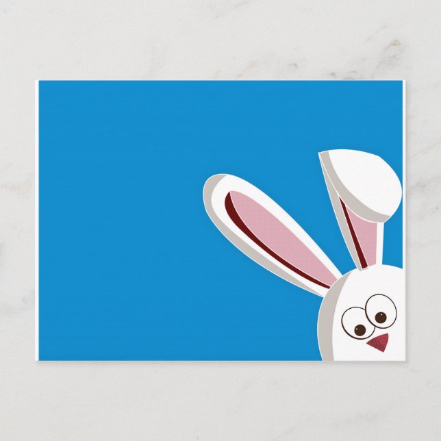 Peeking Bunny Postcard (Front)