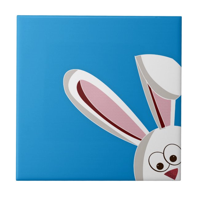 Peeking Bunny Tile (Front)
