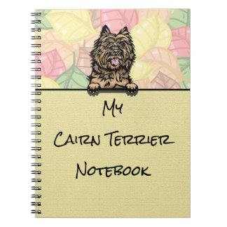 Peeking Cairn Bull Terrier notebook