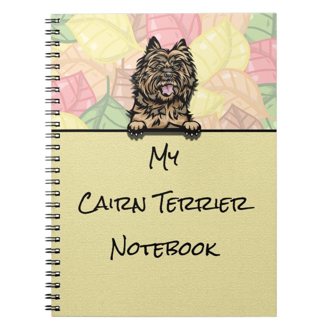 Peeking Cairn Bull Terrier notebook (Front)